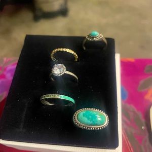 Silver ring bundle